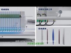 Ленточный фильтр-пресс промышленного класса для обезвоживания осадка работает непрерывно 24 часа в сутки