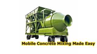Мобильный барабанный смесительный завод JZM