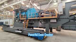 Мощная гидравлическая конусная дробилка для строительства