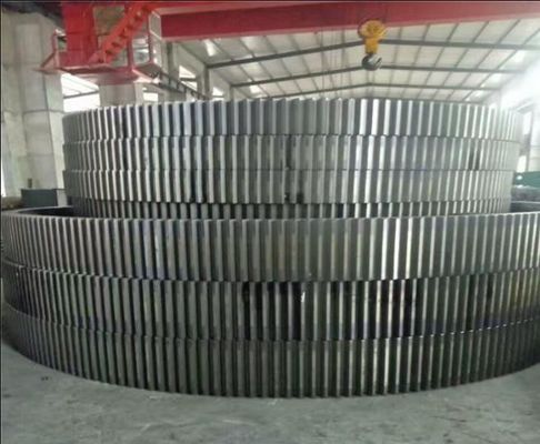 Кольцо шестерни распорки роторной печи ZG45 ZG42CrMO большое для минируя таможни консервной банки мельницы