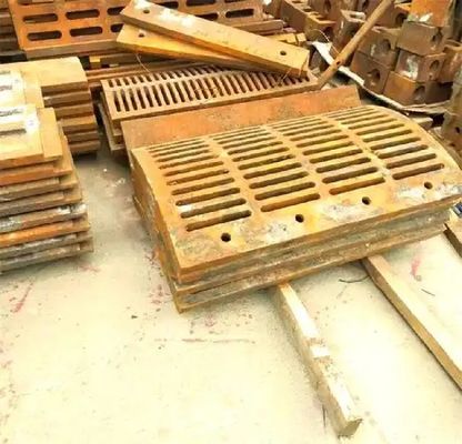 Части горных машин для линейных сдавливателей высокомангановой стали