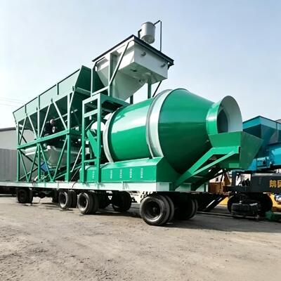 Высокоэффективная JZM Мобильная бетонная смесительная установка Оборудование цементных заводов Точная взвешивание станции смешивания барабанов