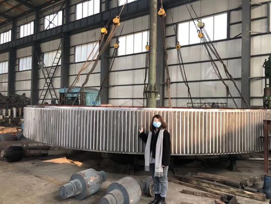 Сверхмощный изготовитель кольца шестерни сушильщика 40CrMo завода цемента вращая и шестерни шпоры