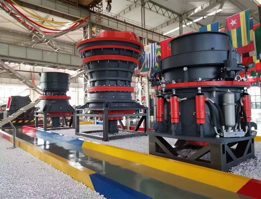 Машина каменной дробилки конуса 1200TPH конкретной весны мобильная