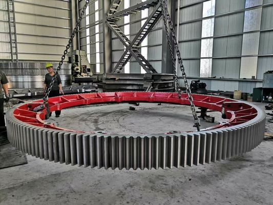 Распорки главного привода шестерни распорки печи смесителя цемента 16000mm шестерня большой большой стальная